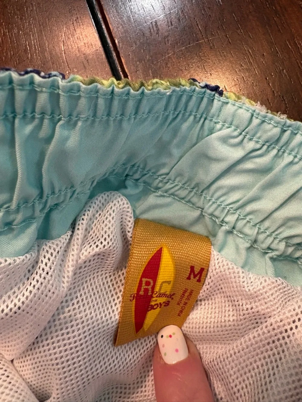 Set of 2 Kids Medium Swim Shorts (Kanu & Red Camel)